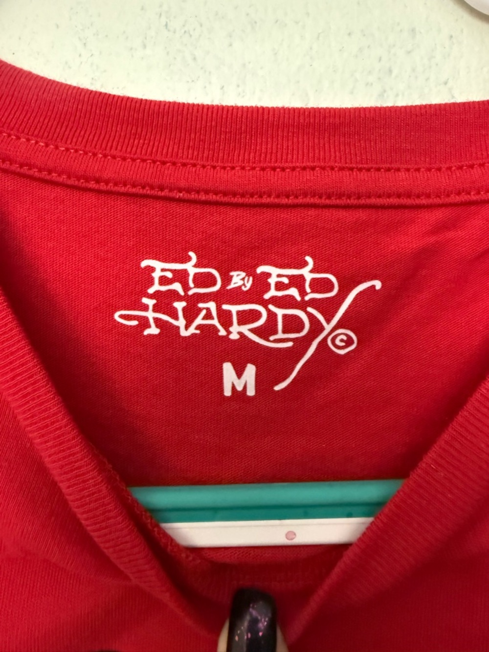 Ed Hardy Red Logo Tee - Picture 3 of 3